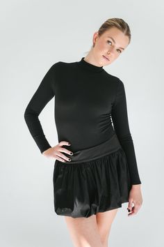 STYLE + FIT NOTES: This All You Need Ribbed Bodysuit is a must-have all year long! Ribbed knit material pairs perfectly with every outfit to keep you looking classy + chic! Take your true size for the perfect fit. Ribbed Bodysuit, Classy Chic, Black Bodysuit, Knitting Materials, Hair Jewelry, Mock Neck, Black Fashion, Ribbed Knit, Must Haves