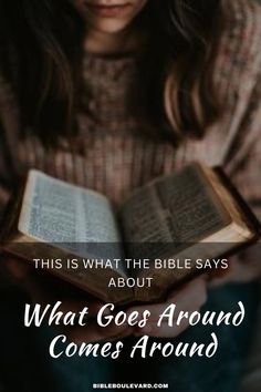 What Does the Bible Say About What Goes Around Comes Around? Seek Peace, Bible Study Help, The New Testament, What Goes Around Comes Around, Jesus Resurrection, God Says