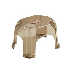 an elephant shaped plastic stool on a white background