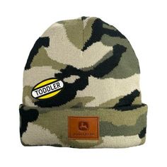 John Deere Kids Camo Beanie Officially Licensed Product Trademark Faux Leather Patch John Deere Kids, Camo Beanie, Kids Beanies, Tractor Supplies, Tractor Supply, Knitting For Kids, Cold Weather Accessories, Leather Patches, Knit Beanie