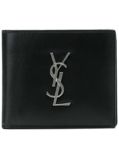 1000 SAINT LAURENT MONO EASTWESTWALLET Black Leather Wallet, Man Fashion, Saint Laurent Paris, Leather Bifold Wallet, Mens Black Leather, Logo Black, Monogram Design, Leather Cap, Leather Silver