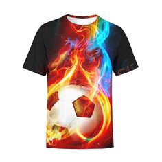 Season:Summer; Fabric:Cotton; Sleeve Length:Short Sleeve; Look After Me:Machine wash; Gender:Boys; Style:Adorable,Cool; Occasion:Casual; Kids Apparel:T shirt; Age Group:Kids; Cosplay Works:World Cup; Pattern:Football; Age:2-12 Years; Listing Date:11/24/2022; Bust:; Length: Oktoberfest Outfits, Womens Basic Tops, Mens Outdoor Jackets, Children Top, Outwear Women, Linen Shirt Men, Tuxedo For Men, Pet Costumes, Linen Pants Women