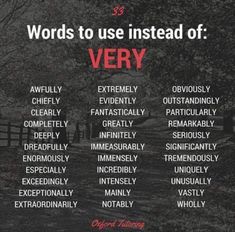 words to use instead of very