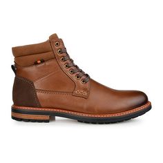 The search for the perfect boot ends here. The Reeves by Vance Co. will keep you on your feet with comfort and ease with a 6 mm tru comfort foam insole and a cushioned collar. Smooth vegan leather shapes this lace-up silhouette and a tractioned durable rubber sole grounds the look.Features: Lug Sole, ComfortClosure Type: Lace-UpFootwear Technology: Memory Foam InsoleShaft Circumference: 9 1/2 InchesBoot Shaft Height: 5 1/2 InchesShoe Heel Height: 1 InchUpper/Outer Base Material: 100% Polyurethe… Winter Work Boots With Reinforced Heel And Plain Toe, Winter Work Boots With Reinforced Heel, Winter Lace-up Moc Toe Boots With Reinforced Heel, Winter Boots With Reinforced Moc Toe, Winter Boots With Leather Footbed, Winter Boots With Leather Footbed And Moc Toe, Winter Ankle Boots With Reinforced Toe, Heeled Lace Up Boots, Boots Brown