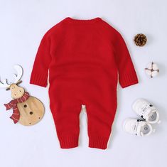 I just love this knitted Christmas romper! It comes in 2 different colors! 100% Money Back GuaranteeFree Exchanges & Returns Material: Cotton BlendPattern: ReindeerGender: Boys and GirlsSleeve Length: LongSummary: Newborn Baby Toddler Boys Girls Long Sleeve Red Beige Navy Gray Button Knitted Reindeer Romper Pompom Nose Winter Holiday Baby Clothes Christmas Baby Romper, Winter Baby Boy, Baby Kostüm, Christmas Bodysuit, Baby Boy Christmas, Christmas Romper, Infant Boy, Baby Christmas Outfit, Girl Christmas