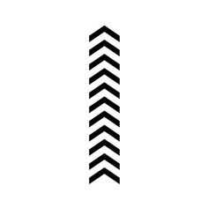 a black and white image of three straight lines in the shape of a zigzag