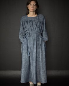 Merchant & Mills, Omilie Top or Dress PDF Pattern, two size ranges, wi – Lakes Makerie Double Gauze Dress, Gentle Woman, Dress Pdf Pattern, Merchant Mills, Merchant And Mills, Mens Nightwear, Tilly And The Buttons, Gauze Dress, Smock Top