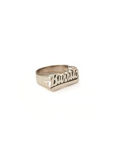 A perfect addition to your favorite stack! ✨ ✦ Snash's signature unisexy nameplate rings are a quirky spin on an old-school favorite. ✦ Made of .925 Sterling Silver. ✦ Handmade in Hoboken, NJ. Nameplate Ring, Ring Sterling Silver, Name Plate, Old School, Sterling Silver Rings, Jewelry Rings, 925 Sterling Silver, Sterling Silver, Ring