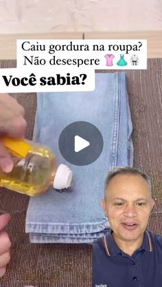 a man sitting on top of a couch next to a bottle filled with liquid and toothpaste