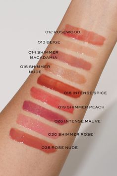 Dior Lip Tint Swatch, Dior Lipstick Swatches, Skincare Aesthetics, Lip Maximizer, Dior Lipgloss, Dior Addict Lipstick, Lipgloss Swatches, Dior Lip