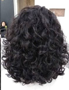 Shoulder Length Perm, Short Curly Layers, Shoulder Length Permed Hair, Black Hair Perm, Really Curly Hair, Shoulder Length Curly Hair, Curly Hair Care Routine