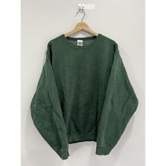 For sale us a vintage 90s Forest Green Sweater. Size XL. Measurments below. Good overall condition. May need light wash LENGTH -- 28 inches PIT TO PIT -- 25.5 inches SLEEVE LENGTH -- 23 inches *PLEASE NOTE ALL MY ITEMS MAY CONTAIN UNMENTIONED FLAWS SUCH AS HOLES RIPS AND STAINS* All sales final. I do bundle deals as well 90s Cotton Sweatshirt For Fall, 90s Style Cotton Sweatshirt For Fall, Vintage Green Oversized Sweater, Oversized 90s Crew Sweater, Oversized Crew Sweater 90s Style, 90s Oversized Crew Sweater, Green Oversized 90s Style Sweatshirt, Green Oversized 90s Sweatshirt, Vintage Long Sleeve Sweats For Winter