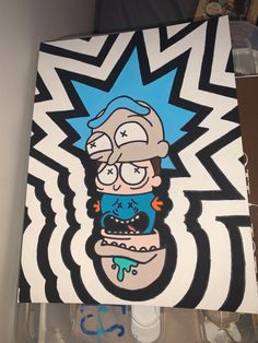 All paintings listed for sale online on artpal Rick And Morty Pop Art, Easy Trippy Rick And Morty Painting Ideas, Rick And Morty Wall Painting, Rick Morty Painting, Rick And Morty Painting Acrylic, Easy Rick And Morty Painting, Painting Ideas Rick And Morty, Rick And Morty Art Canvas, Rick And Morty Draw Trippy