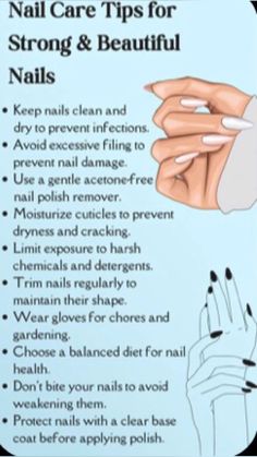 Nails 💅🌸 Nail Growth Tips, Natural Nail Care, Diy Beauty Treatments, Brittle Nails, Nail Essentials, Nail Growth, Skin Care Steps