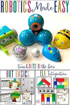 Robotics Elementary, Dash And Dot Robots, Bee Bot Activities, Dash Robot, Tech Classroom, Stem Bins, Library Centers, Stem Robotics