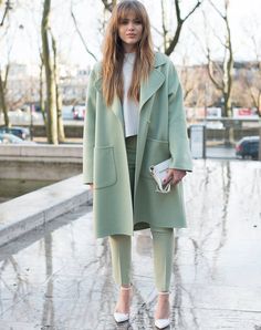 winter pastels january winter outfit ideas January Outfits, Winter Pastels, Kristina Bazan, Paris Mode, Moda Paris, Fashion Blogger Style, Blogger Fashion, Teen Vogue, Winter Mode