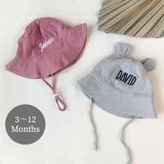 Require swift delivery for your order? Opt for our EXPEDITED SHIPPING option to prioritize your purchase: https://www.etsy.com/listing/1663107421/rush-order-expedited-shipping Make this summer unforgettable for your little one with our custom name baby caps! Crafted with care and style, these caps are the perfect addition to any sunny adventure: ✨ Personalize with your child's name for a unique touch! ☀️ Designed to keep your little one cool and comfortable all summer long. 🎨 Crafted from luxuriously soft cotton fabric. 👶 Fits children from 3~12 months, with a size range of 13.5~18.5 inches/ 35~45 cm Don't miss out on the summer fun! Order now and give your child a hat they'll love to wear everywhere! Embroidered Baby Hat, Baby Summer Hat, Monogram Hats, Kids Hat, Personalized Hats, Baby Summer, Hat Custom, Baby Monogram, Baby Cap