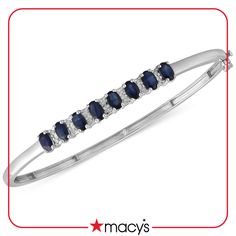 in stock Oval Bracelets With Diamond Accents, Fine Jewelry, Oval Bracelets With Diamond Accents, Classic Oval Jewelry From Macy's, Oval Bracelet With Diamond Accents For Anniversary, Oval Bracelets With Diamond Accents For Anniversary, Anniversary Oval Bracelets With Diamond Accents, Macy's Fine Jewelry Oval Shape, Macy's Oval Jewelry With Prong Setting, Fine Jewelry Oval Diamond Bracelet As Gift