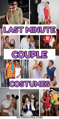 the last minute couple costumes for halloween are easy to make and great for any family