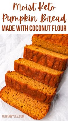 Moist Keto Pumpkin Bread – Made with Coconut Flour	Moist Keto Pumpkin Bread – Made with Coconut Flour Keto Zucchini Bread Coconut Flour, Keri Pumpkin Bread, Pumpkin Bread Made With Coconut Flour, Pumpkin Cloud Bread, Best Keto Pumpkin Bread, Keto Pumpkin Bread Coconut Flour, Keto Pumpkin Muffins Coconut Flour, Coconut Flour Pumpkin Recipes, Recipes That Use Coconut Flour