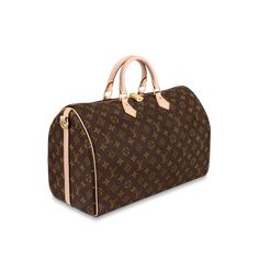 LOUIS VUITTON® - Speedy Bandoulière 40 - Monogram Travel Bag In Signature Coated Canvas, Luxury Top Handle Travel Bag For Errands, Luxury Travel Bag With Top Handle For Errands, Luxury On-the-go Bag In Monogram Canvas, Designer Monogram Canvas Satchel For Errands, Monogram Canvas Travel Bag For Daily Use, Rectangular Monogram Canvas Bag With Luggage Sleeve, Luxury Monogram Canvas Satchel For Travel, Luxury Monogram Canvas Travel Bag For Daily Use