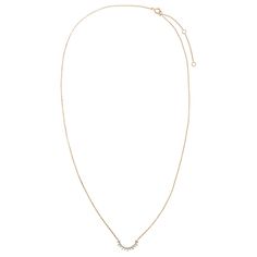 Elevate your style with the Diamond Baguette X Solitaire Curved Bar Necklace. Designed in 14K gold, this elegant piece showcases a chic curved bar adorned with a dazzling combination of baguette and solitaire diamonds. The total diamond weight is 0.15 carats, offering a subtle yet captivating sparkle. With a length of 16 inches and an additional 2-inch extender, this necklace can be adjusted for a perfect fit. Ideal for adding a touch of sophistication to any outfit, it’s a refined choice for bo Diamond Anklet, Diamond Baguette, Curved Bar, Bold Rings, Everyday Rings, Anklet Bracelet, Charm Bangle, Shop Engagement Rings, Baguette Diamond