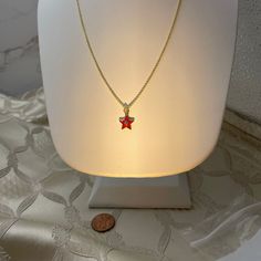 From my new Charming di Elisabetta Collection: Bright Red Red Enamel star charm necklace, inset with a sparkling flush mounted brilliant cz. Darling petite size, perfect for layering in your neck stack or neck mess, or just to wear it alone, as a special talisman charm jewel. Don't miss the matching earrings in a separate listing! Neck Mess, Neck Stack, Star Charm Necklace, Threader Earrings, Star Charms, Petite Size, Bright Red, Matching Earrings, Beautiful Earrings