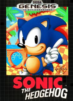 an advertisement for sonic the hedgehog from the video game's cover art gallery