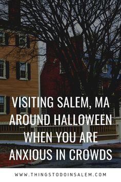 We know Salem, MA gets crazy busy and crowded in the fall, especially during October. What if you want to visit but crowds make you anxious? Today on the blog I talk about exactly that! www.thingstodoinsalem.com #salem #salemma #salemmass #salemmassachusetts #anxiety #mentalhealth Salem Massachusetts Travel, Massachusetts Aesthetic, Salem Witch Trials, Halloween Memes, Salem Oregon