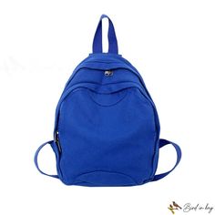 Bird in Bag - Retro canvas solid color large capacity shoulder bag female schoolbag students junior backpack male college students Casual Canvas School Bag In Solid Color, Casual Solid Color Canvas Bag For School, Casual Solid Color Canvas School Bag, Trendy Solid Color Canvas Bag For School, Large Capacity Solid Color Canvas Bag For School, Solid Large Capacity Canvas Bag For School, Solid Canvas School Backpack, Solid Color Canvas School Backpack, Cotton Shoulder Bag For Back To School