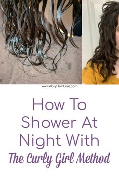 Curly Hair Wet Hairstyles, Bed Hairstyles Overnight Hair Curly, Natural Wavy Hair Care, Plopping Hair Overnight, What To Do With Curly Hair At Night, Shower At Night, Overnight Wet Hair Curls, Curling Wet Hair Overnight, Overnight Plopping Curly Hair