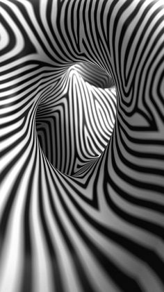 an abstract black and white photo with wavy lines