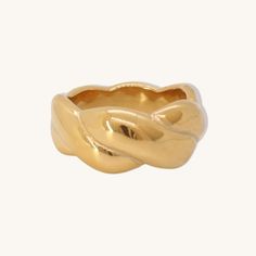 Gold wavy dome ring is a great statement ring. Shiny and bold this ring is the perfect everyday ring and a great stackable chunky gold ring. - gold filled- stainless steel and gold- Style: Minimalist Gold Chunky Ring, Chunky Ring, Everyday Ring, Dome Ring, Chunky Rings, Everyday Rings, Domed Ring, Fashion Pieces, Style Minimalist