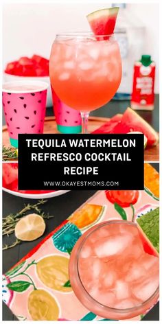 tequila watermelon refresho cocktail recipe