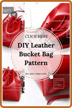 the diy leather bucket bag pattern