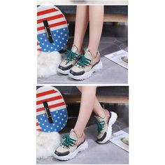 \Upper Material: LycraInsole Material: FabricSeason: Spring/AutumnPattern Type: SolidHeel Height: Med (3cm-5cm)Fashion Element: SewingLining Material: Cotton FabricModel Number: wxy201907300501Fit: Fits smaller than usual. Please check this store's sizing infoClosure Type: Lace-UpDepartment Name: AdultHeel height: 5cmmodel: 12.55 M151508 Color: AS THE PHOTO Package Include: 1x Women Shoes Attention Tips:1. There are some color difference due to the light ,hope you can understand.2. If you are no Spring Boots, Photo Packages, Fashion Spring, Woman Fashion, Platform Sneakers, Womens Sneakers, Women Shoes, Boots, Sneakers