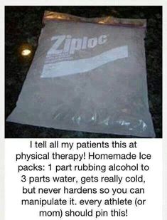 Homemade Ice Pack, Everyday Hacks, Ice Pack, Diy Life Hacks, Cool Ideas