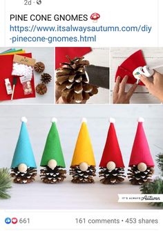 pinecone gnomes made out of cones are featured in this post for the best ideas for kids