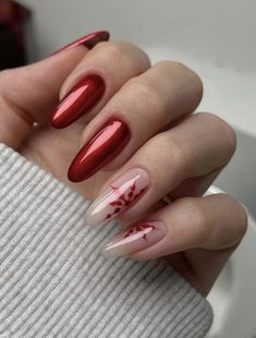 December Nails, Red Christmas Nails, Pink Ombre Nails, Nagel Tips, Christmas Gel Nails, Snowflake Nails, Thanksgiving Nails, Festival Nails, New Year's Nails