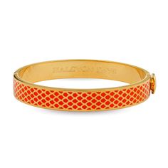 Halcyon Days Salamander Enamel Bangle, Orange Orange Salamander, Halcyon Days, Gold Plated Bangles, Enamel Bangle, Enamel Bracelet, Hinged Bracelet, Fine Jewelry Bracelets, Hinged Bangle, Cartier Love Bracelet