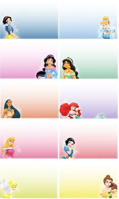 disney princess wallpapers with different colors and sizes, including the little mermaid's face