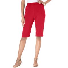 These longer-length shorts are a seasonal must-have made with a relaxed fit that's perfect for everyday wear. Plus Size Soft, Plus Size Petite, Cotton Linen Pants, Effortless Outfit, Bermuda Short, Current Fashion, Plus Size Summer, Current Fashion Trends, Plus Size Shorts