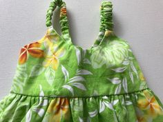 "Labeled 6 months-Made in Hawaii! No issues hardly worn/smoke free home/waist 9\"/length (elastic shoulder straps to bottom) 14 1/2\"/Good condition no issues(22)" Beach Sundress With Floral Print For Babies, Beach Floral Sundress For Babies, Green Sundress For Playtime, Hawaiian Clothing, Vintage Girls Dresses, Dress Baby Girl, Baby Girls Dresses, Circle Dress, Infant Girl