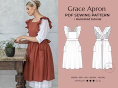 an image of a woman in a dress sewing pattern