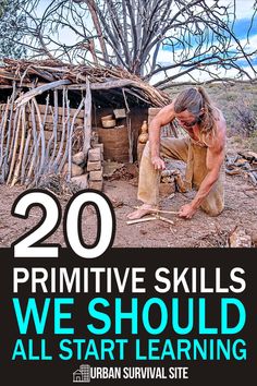 the cover of 20 primitive skills we should learn