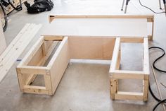 the workbench is being built and ready to be used