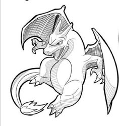 a drawing of a dragon with the letter d on it's chest and tail