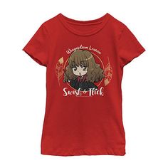 a red t - shirt with an anime character on it