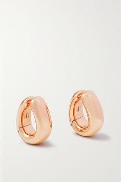 The team of artisans at Pomellato's Milanese atelier have been crafting the brand's signatures with love for over 50 years. These 'Iconica' clip earrings are cast from 18-karat rose gold and have been shaped into their sculptural form by hand. We recommend wearing them as part of a graduating stack. Pomellato Jewelry, Rose Gold Hoop Earrings, Gold Clips, Clip Earrings, Fall Shopping, Fine Jewellery Earrings, Gold Hoop, The Team, Gold Hoop Earrings