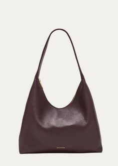 Mansur Gavriel Candy Hobo Bag - Bergdorf Goodman Leather Hobo Bag For Fall Evening, Structured Leather Hobo Bag For Everyday Use, Everyday Structured Shoulder Bag With Gold-tone Hardware, Structured Shoulder Bag With Gold-tone Hardware For Everyday, Structured Hobo Bag For Daily Use, Formal Textured Leather Hobo Shoulder Bag, Structured Soft Leather Shoulder Bag For Everyday Use, Structured Hobo Bag For Everyday Use, Structured Shoulder Bag With Handle Drop For Everyday Use